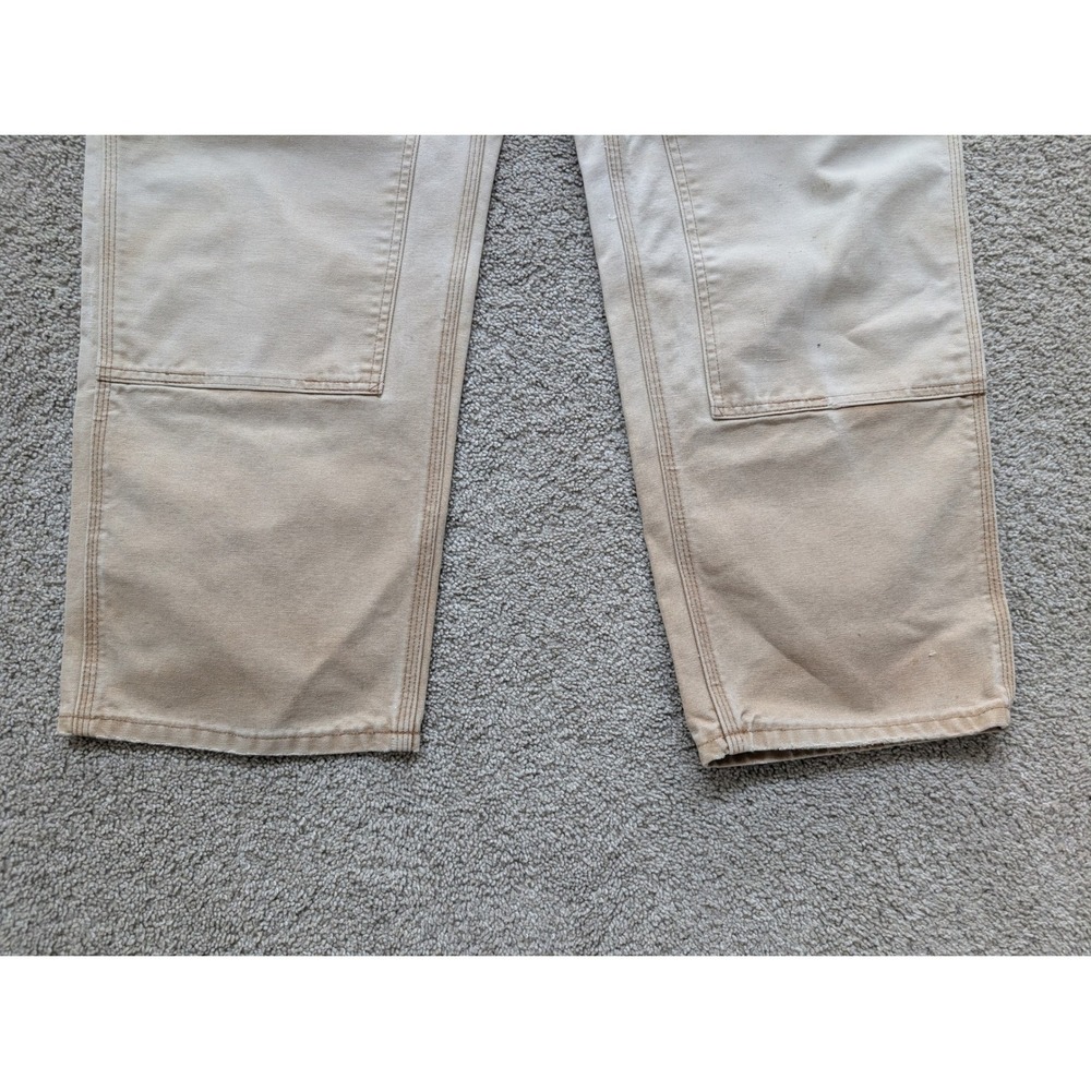 Vintage Carhartt B136 BRN DoubleKnee Pants Mens 36x30 Distressed & Faded MiUSA - Picture 6 of 10